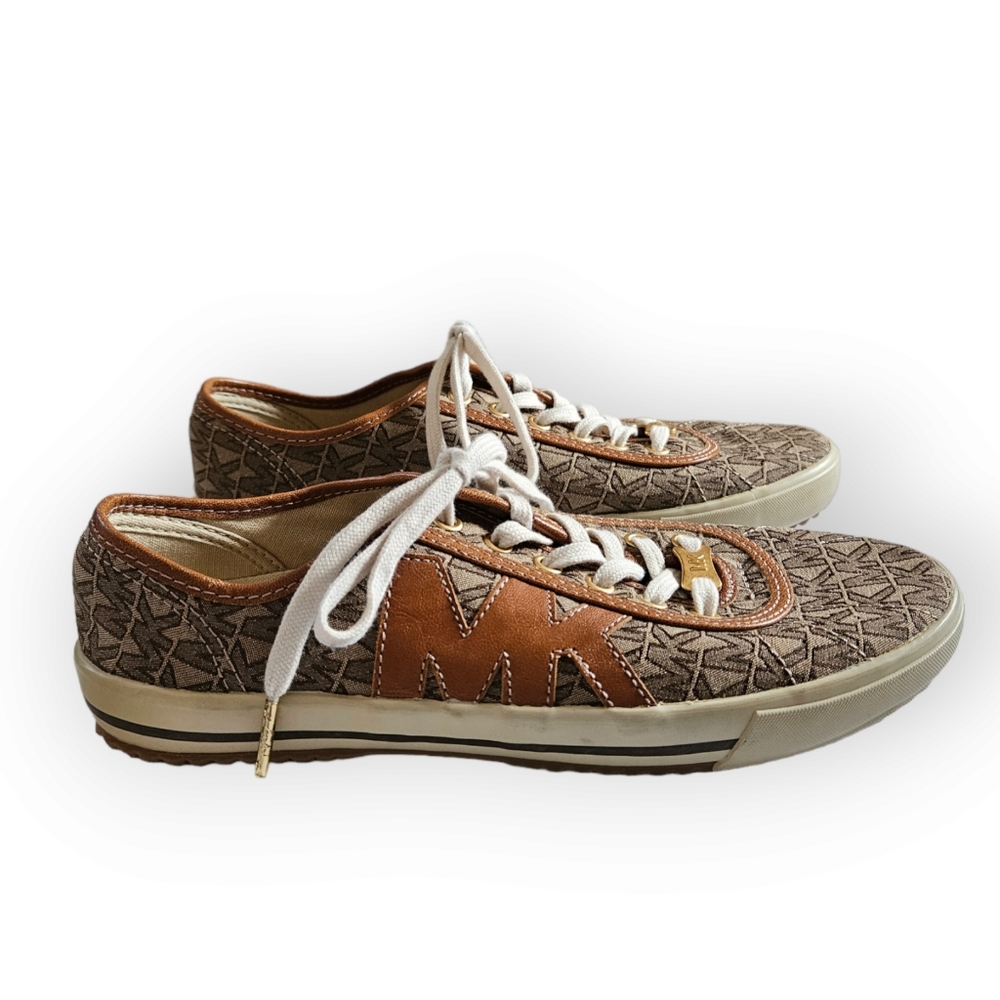 Michael Kors Classic MK Logo Lace Up Sneaker Size 7